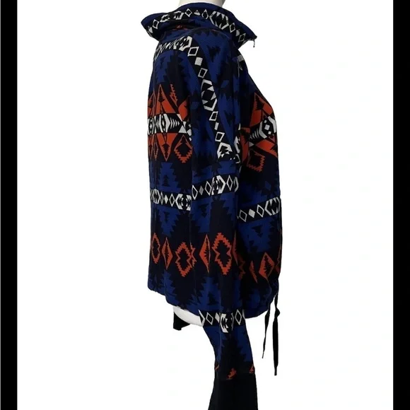 Ralph Lauren R-RL Active Wear Long Sleeve Thermal Zip Up Aztec Pattern Cotton XL - Picture 4 of 6